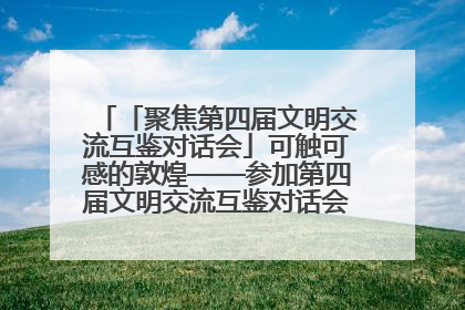 「聚焦第四届文明交流互鉴对话会」可触可感的敦煌——参加第四届文明交流互鉴对话会的外宾参观上元市集
