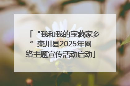 “我和我的宝藏家乡”栾川县2025年网络主题宣传活动启动