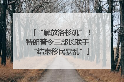 “解放洛杉矶”！特朗普令三部长联手“结束移民暴乱”
