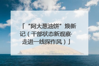 “阿大葱油饼”焕新记（干部状态新观察·走进一线探作风）