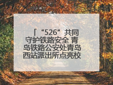 “526”共同守护铁路安全 青岛铁路公安处青岛西站派出所点亮校园爱路之光