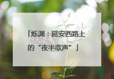 烁渊：延安西路上的“夜半歌声”