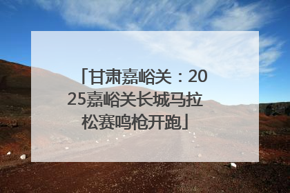 甘肃嘉峪关：2025嘉峪关长城马拉松赛鸣枪开跑