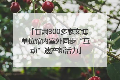 甘肃300多家文博单位馆内室外同步“互动”遗产新活力