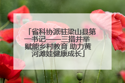 省科协派驻梁山县第一书记——三措并举 赋能乡村教育 助力黄河滩娃健康成长