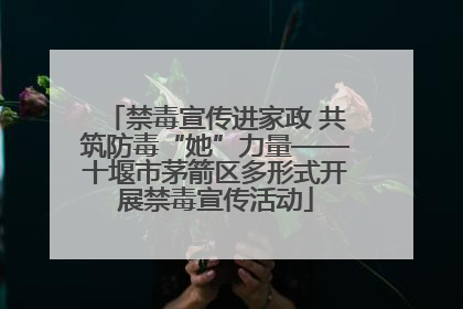 禁毒宣传进家政 共筑防毒“她”力量——十堰市茅箭区多形式开展禁毒宣传活动