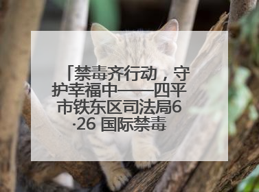 禁毒齐行动，守护幸福中——四平市铁东区司法局6·26 国际禁毒日禁毒宣传活动