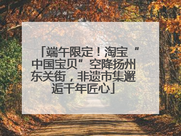 端午限定！淘宝“中国宝贝”空降扬州东关街，非遗市集邂逅千年匠心
