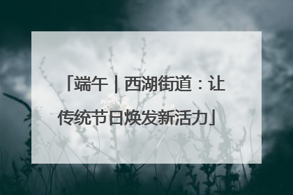 端午｜西湖街道：让传统节日焕发新活力