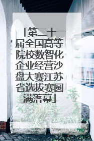 第二十一届全国高等院校数智化企业经营沙盘大赛江苏省选拔赛圆满落幕