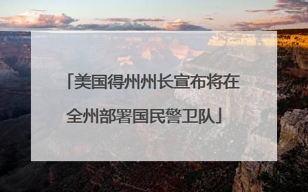 美国得州州长宣布将在全州部署国民警卫队