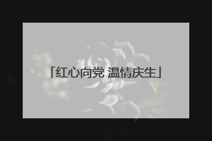 红心向党 温情庆生