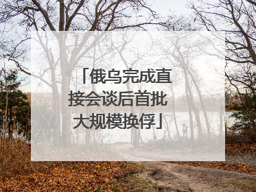 俄乌完成直接会谈后首批大规模换俘