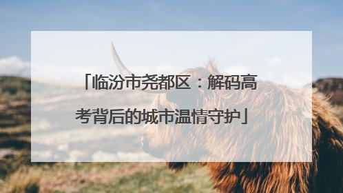 临汾市尧都区：解码高考背后的城市温情守护