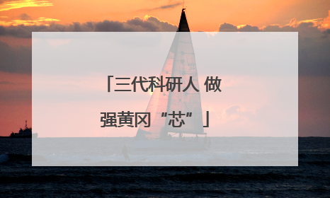 三代科研人 做强黄冈“芯”