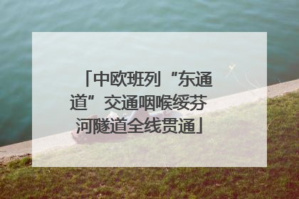 中欧班列“东通道”交通咽喉绥芬河隧道全线贯通