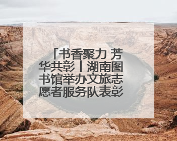 书香聚力 芳华共彰丨湖南图书馆举办文旅志愿者服务队表彰活动