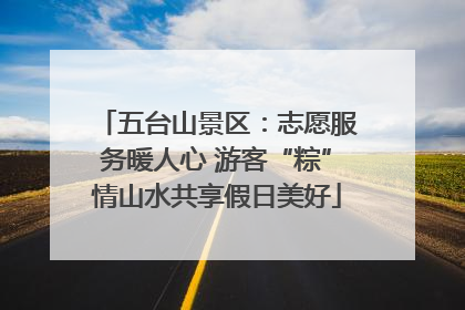 五台山景区：志愿服务暖人心 游客“粽”情山水共享假日美好