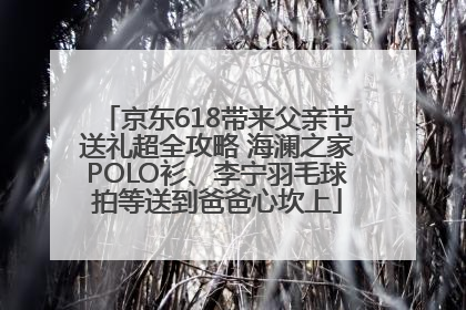 京东618带来父亲节送礼超全攻略 海澜之家POLO衫、李宁羽毛球拍等送到爸爸心坎上