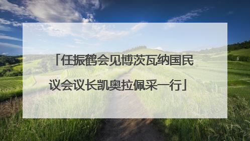 任振鹤会见博茨瓦纳国民议会议长凯奥拉佩采一行