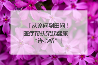 从诊间到田间！医疗帮扶架起健康“连心桥”