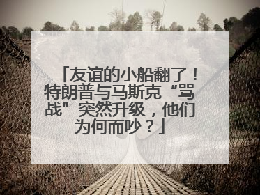 友谊的小船翻了！特朗普与马斯克“骂战”突然升级，他们为何而吵？