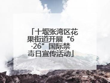 十堰张湾区花果街道开展“6·26”国际禁毒日宣传活动