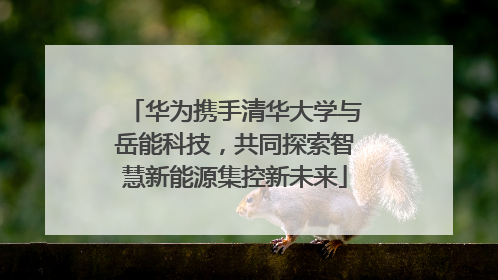 华为携手清华大学与岳能科技，共同探索智慧新能源集控新未来