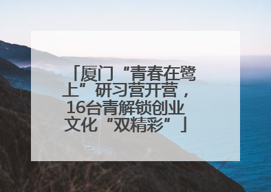 厦门“青春在鹭上”研习营开营，16台青解锁创业文化“双精彩”