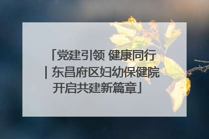 党建引领 健康同行｜东昌府区妇幼保健院开启共建新篇章