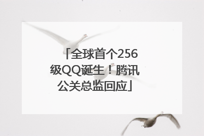 全球首个256级QQ诞生！腾讯公关总监回应