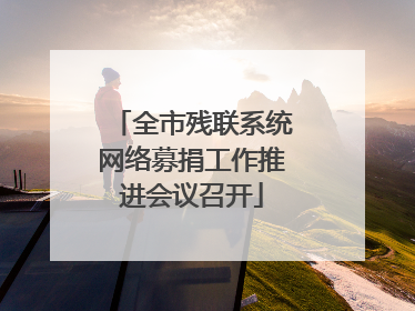 全市残联系统网络募捐工作推进会议召开