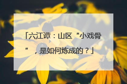 六江谭：山区“小戏骨”，是如何炼成的？