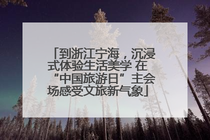 到浙江宁海，沉浸式体验生活美学 在“中国旅游日”主会场感受文旅新气象