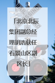 北京北辰集团副总经理胡浩获任石景山区副区长
