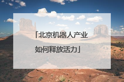 北京机器人产业如何释放活力