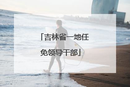 吉林省一地任免领导干部