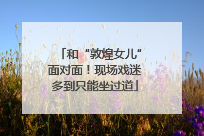 和“敦煌女儿”面对面！现场戏迷多到只能坐过道