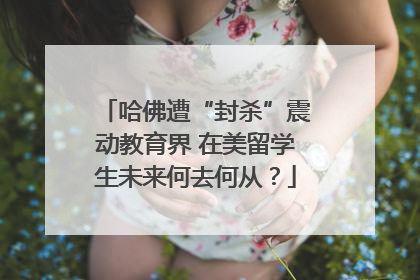 哈佛遭“封杀”震动教育界 在美留学生未来何去何从？