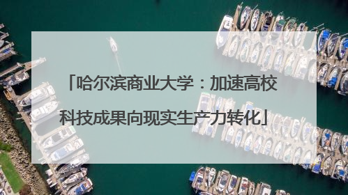 哈尔滨商业大学：加速高校科技成果向现实生产力转化