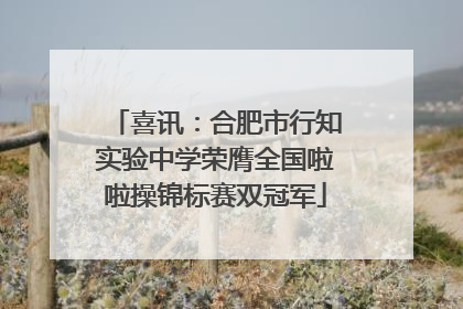 喜讯：合肥市行知实验中学荣膺全国啦啦操锦标赛双冠军
