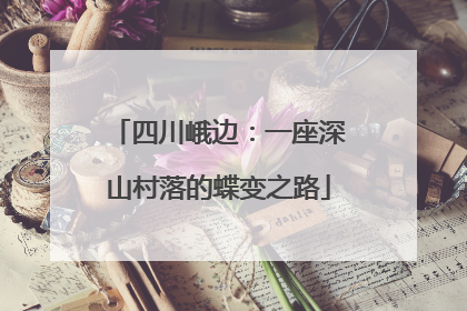 四川峨边：一座深山村落的蝶变之路