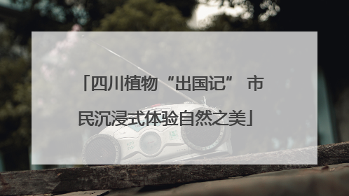 四川植物“出国记” 市民沉浸式体验自然之美