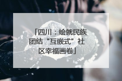 四川：绘就民族团结“互嵌式”社区幸福画卷