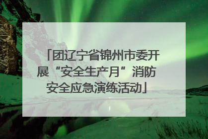 团辽宁省锦州市委开展“安全生产月”消防安全应急演练活动