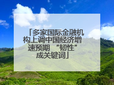 多家国际金融机构上调中国经济增速预期 “韧性”成关键词
