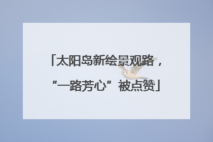 太阳岛新绘景观路，“一路芳心”被点赞