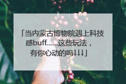 当内蒙古博物院遇上科技感buff……这些玩法，有你心动的吗↓↓↓