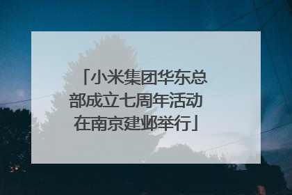小米集团华东总部成立七周年活动在南京建邺举行