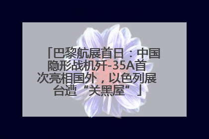 巴黎航展首日：中国隐形战机歼-35A首次亮相国外，以色列展台遭“关黑屋”